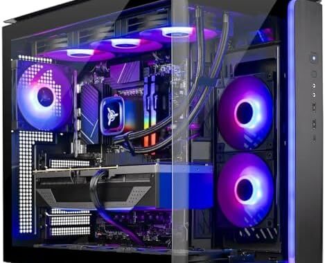 Skytech Gaming King 95 Desktop PC, Ryzen 7 7800X3D 4.2 GHz (5GHz), AMD RX 9070XT 16GB, 1TB Gen4 NVMe SSD, 32GB DDR5 RAM 5600 RGB, 850W Gold PSU, 360mm ARGB AIO, Wi-Fi, Win 11