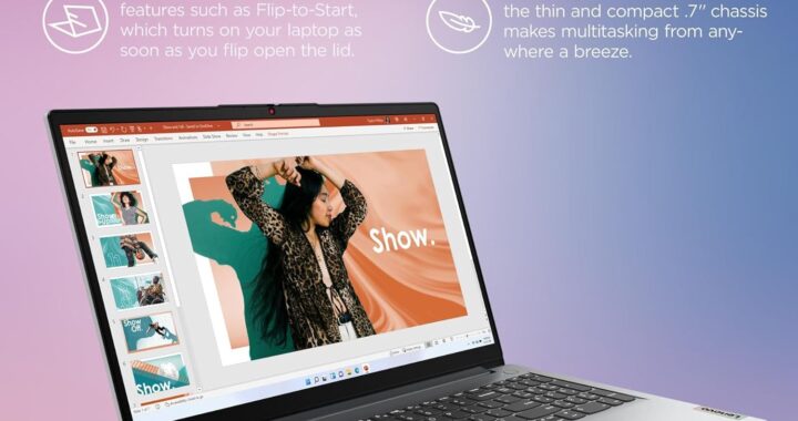 Lenovo IdeaPad 15.6″ FHD Laptop, 24GB RAM 1TB SSD, Intel 10-Core i5-1335U, Wi-Fi 6, Win11 Home